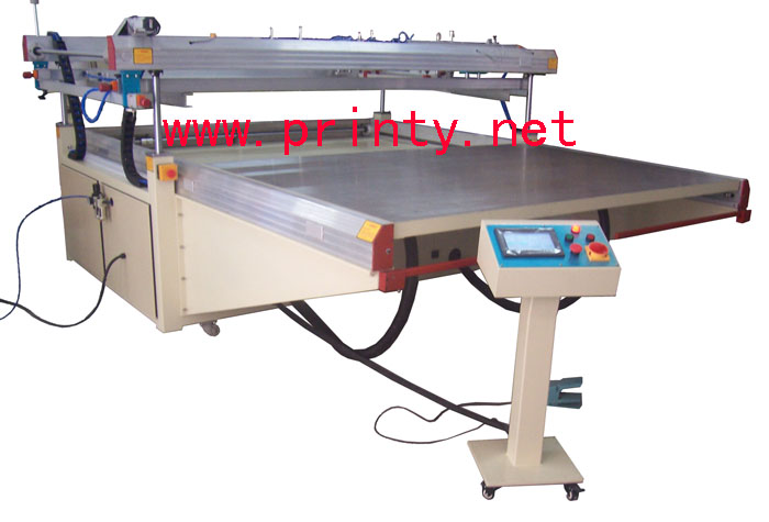 Automatic Large Flat Vacuum Shuttle Screen Printer,Big Plane Sliding table Screen Printing machine,Semi Automatic Wide Format Shuttle Screen Printing Equipment 