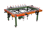 Semi auto screen stretching machine 