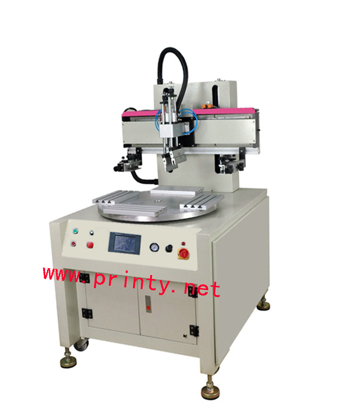 Rotary screen printer,Rotary screen printing machine,Rotary table screen printing equipment,Revolving 4 stations screen printing machine equipment